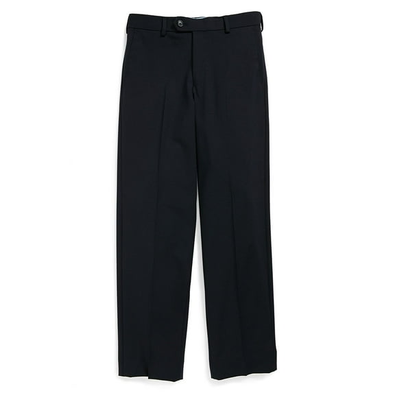 Tallia Boy's 4-22 Wool Blend Flat Front Dress Pant - Regular & Husky Sizes 10 Regular, Navy