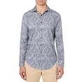 thumbnail image 1 of Tallia GREY Slim-Fit Non-Iron Performance Stretch Printed Shirt, US 2X-Large, 1 of 4