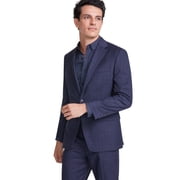 Tallia Classic-Fit Suit Jacket Men's 40R Navy Notch Long Sleeve Button Closure