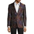 thumbnail image 1 of Tallia Mens Abstract Floral Two Button Blazer Jacket, Multicoloured, 40 Short, 1 of 2