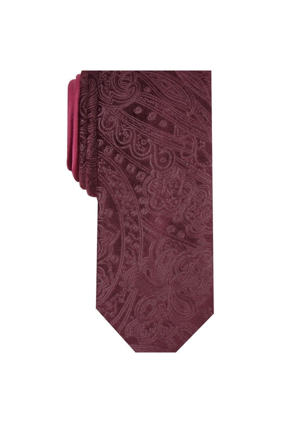 Mens Amos Self-tied Necktie, Red, One Size