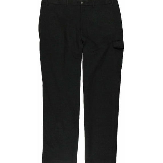 Tallia Mens Brushed Feel Dress Pants Slacks, Grey, 38W x 32L