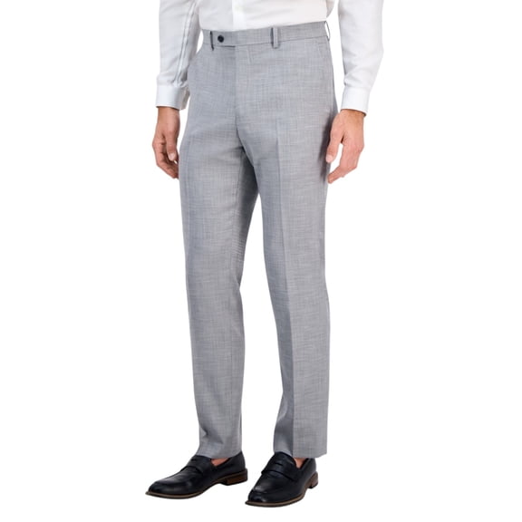 Tallia Mens Classic fit Dress Pants 40 / 32 Light Gray Solid