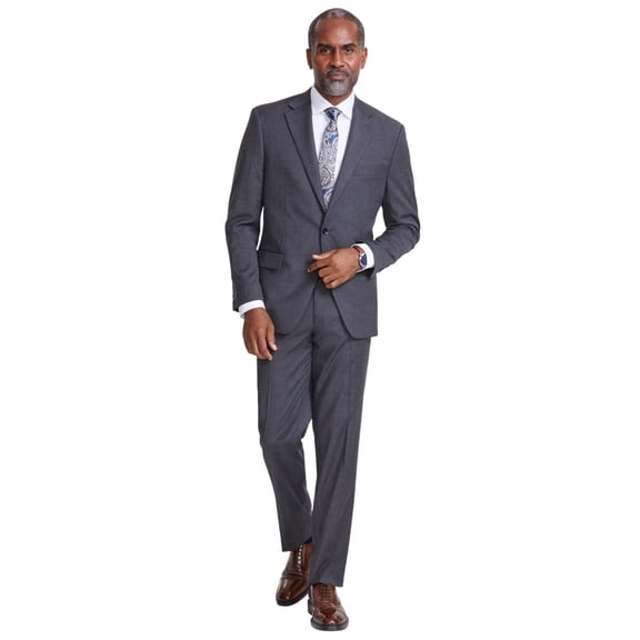 Tallia Mens Classic fit Suit Jacket Blazer 36 R Grey Solid