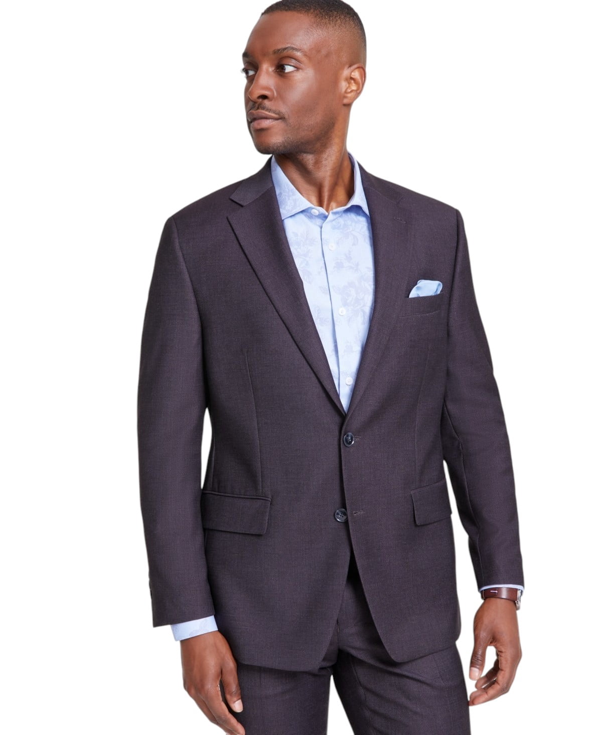 Blazer Tallia Uomo Slim Fit In Lino Rosa – Motivo Heathered, $295 B4HP