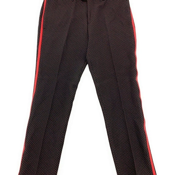 Tallia Mens Dot Stretch Dress Pant Slacks, Black, 36W x 30L