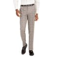 thumbnail image 1 of Tallia Mens Dress Pants 33x30 Plaid Slim Fit Wool Flannel   Brown 38, 1 of 4