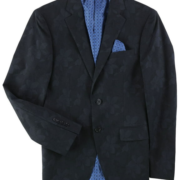 Tallia Mens Modern Fit Two Button Blazer Jacket, Blue, 36 Short