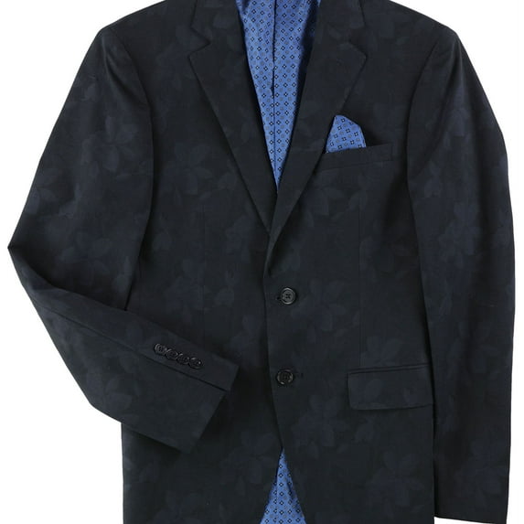 Tallia Mens Modern Fit Two Button Blazer Jacket, Blue, 36 Short