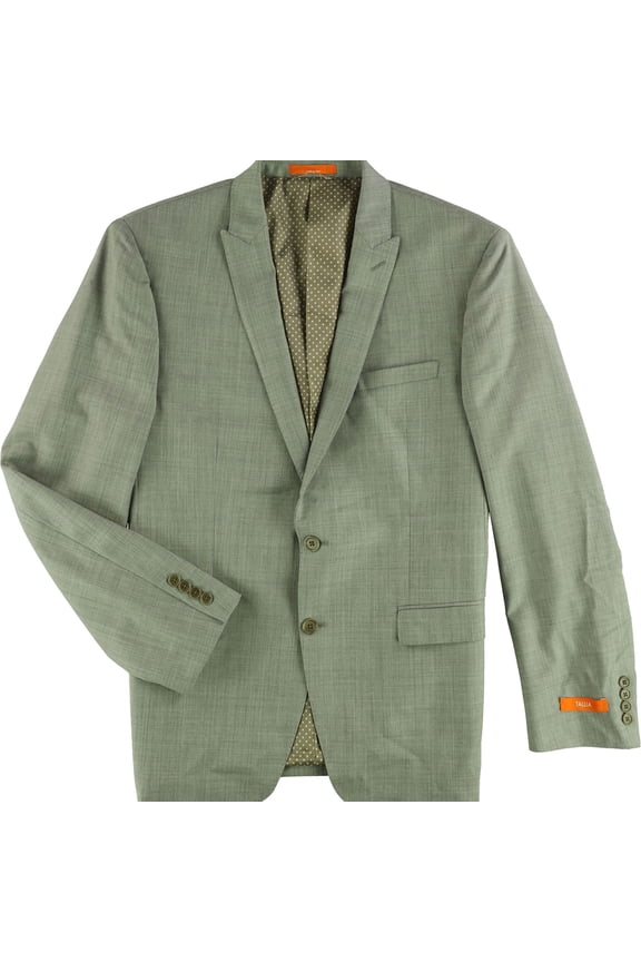 Mens Modern Two Button Blazer Jacket, Grey, 44 Regular