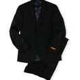 thumbnail image 1 of Tallia Mens Pinstripe Two Button Formal Suit, Grey, 38 Regular / 38W x UnfinishedL, 1 of 2