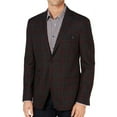 thumbnail image 1 of Tallia Mens Plaid Two Button Blazer Jacket, Red, 60 Regular, 1 of 2