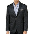 thumbnail image 1 of Tallia Mens Slim-Fit Pattern Two Button Blazer Jacket, Grey, 42 Regular, 1 of 2