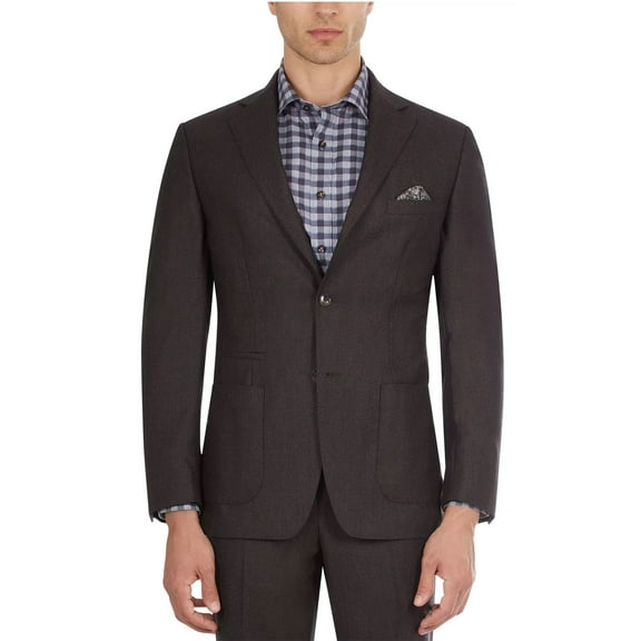 Tallia Mens Slim Fit Wool Suit Separate Jacket 44 Long Brown Blazer - NWT $425