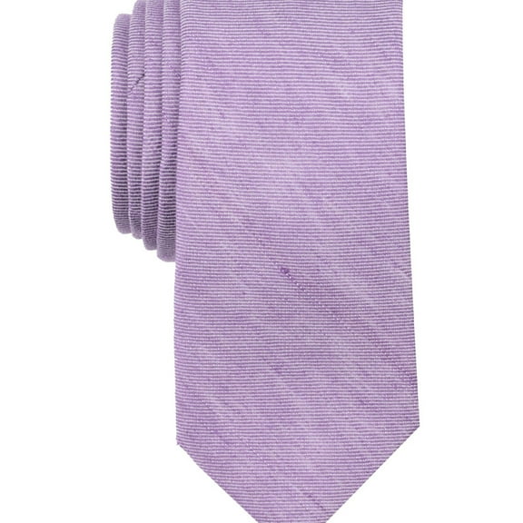 Tallia Mens Slim Self-tied Necktie, Purple, One Size