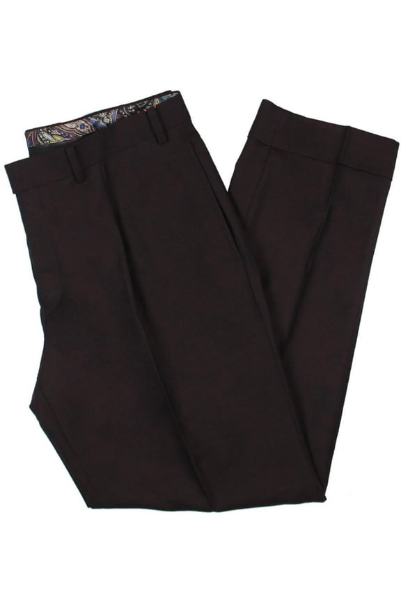 Mens Vanden Wool Cuffed Suit Pants
