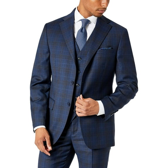 Tallia Mens Verdello Wool Slim Fit Two-Button Blazer