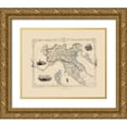 thumbnail image 1 of Tallis 14x12 Gold Ornate Wood Framed with Double Matting Museum Art Print Titled - Northern Italy - Tallis 1851, 1 of 4