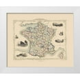thumbnail image 1 of Tallis 18x15 White Modern Wood Framed Museum Art Print Titled - France - Tallis 1851, 1 of 4