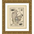 thumbnail image 1 of Tallis 26x31 Gold Ornate Wood Framed with Double Matting Museum Art Print Titled - Scandinavia Denmark - Tallis 1851, 1 of 4