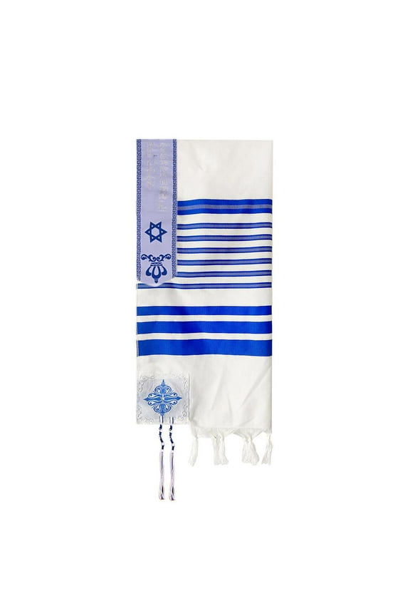Tallits Tallit Prayer Shawl with Bag For Men & Women,Israeli Prayer Shawl (Silvery) 23.62x70.86