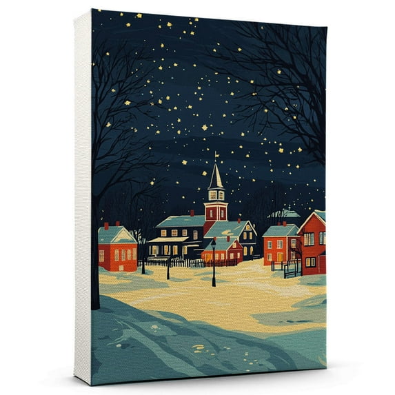 Tallmadge Travel Starry Night Canvas Print, Ohio Canvas Wall art, Tallmadge Map Canvas, Ohio Travel Art Picture Print -96AZ1344