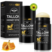 Tallow Balm Stick, Multi-Purpose Moisture Stick for Face with Vitamins A, B, D, E, and K, Long-Lasting Hydration, Nourishes the Skin - 2Pack