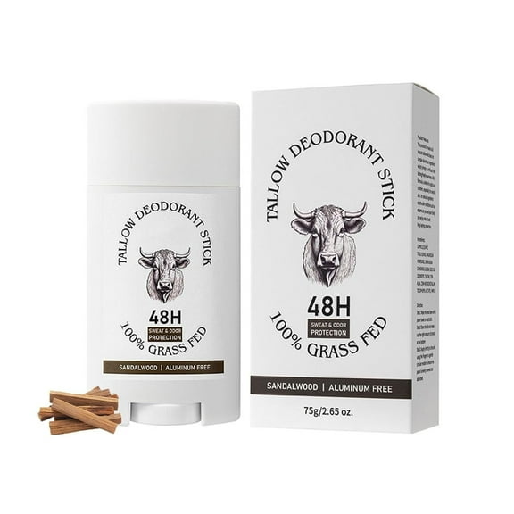 Tallow Deodorant For Men Women, Tallow Deodorant Stick, Aluminum Free Whole Body deodorant With Grass-Fed Beef tallow, 48-Hour Odor Control, Antiperspirant Deodorants Stick For Underarms