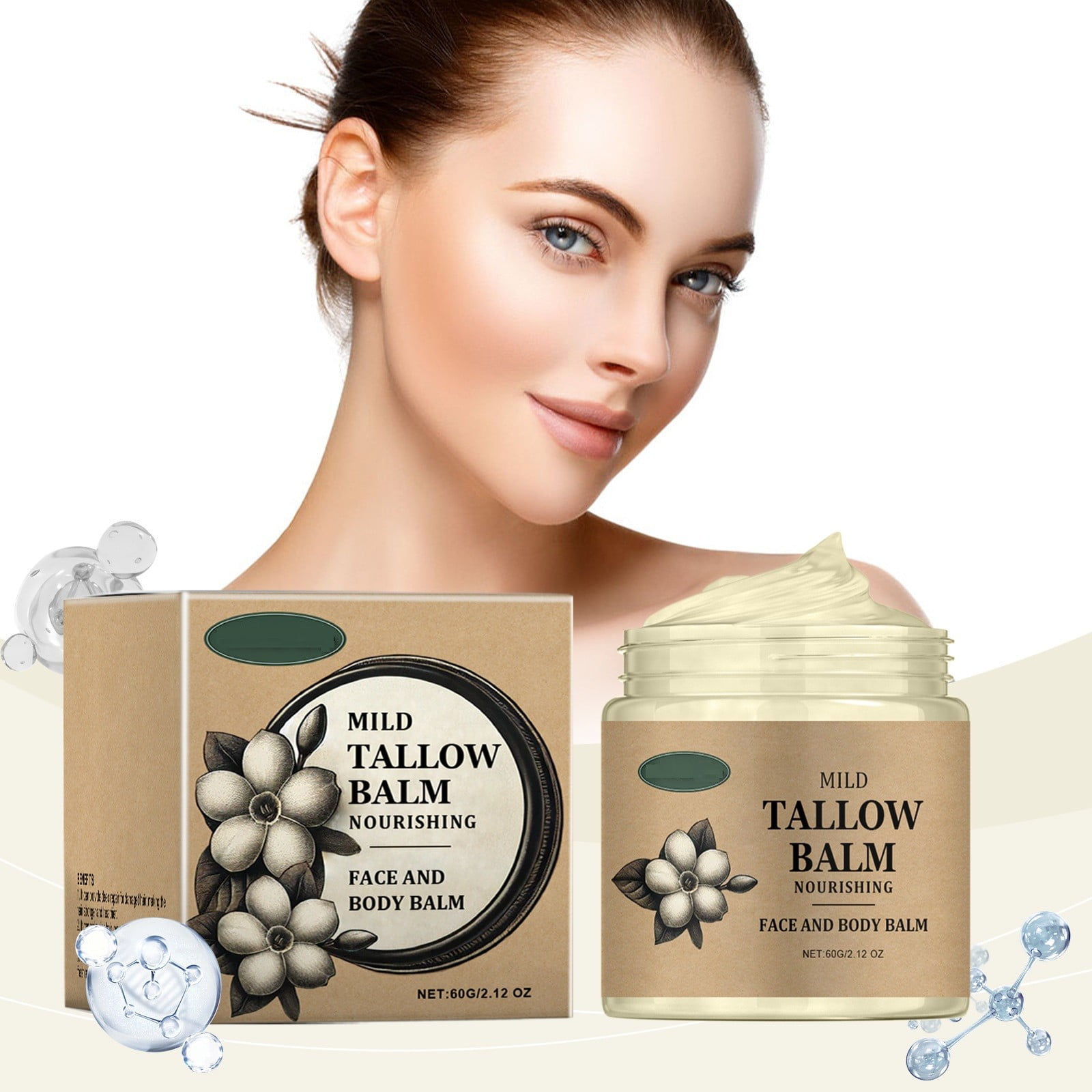 Tallow and Honey Balm off Promotion！Butter Moisturizing Cream 60G*1