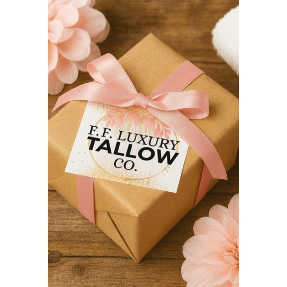 Tallow Lip Magic Balm Gift Set- Vanilla Cream, Blackberry Smooch, Lemon Sugar & Butterscotch Kiss-4 pack-gift box