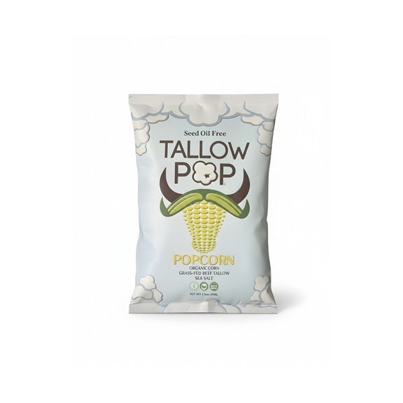 Tallow Pop Popcorn, Sea Salt - 3.5 oz