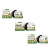 Tallow Sunscreen 30 Natural Sunscreen With Oxide & Beef Tallow Organic Sunblock For Face & Body For All Skin Types (Sport &Daily Use) - 3 PCS