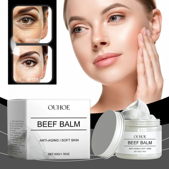 Tallow Wrinkle Reducing Face Cream, Reduces Spots, Deep Cleansing, Hydrating, Refreshing Skin, Gentle Cream