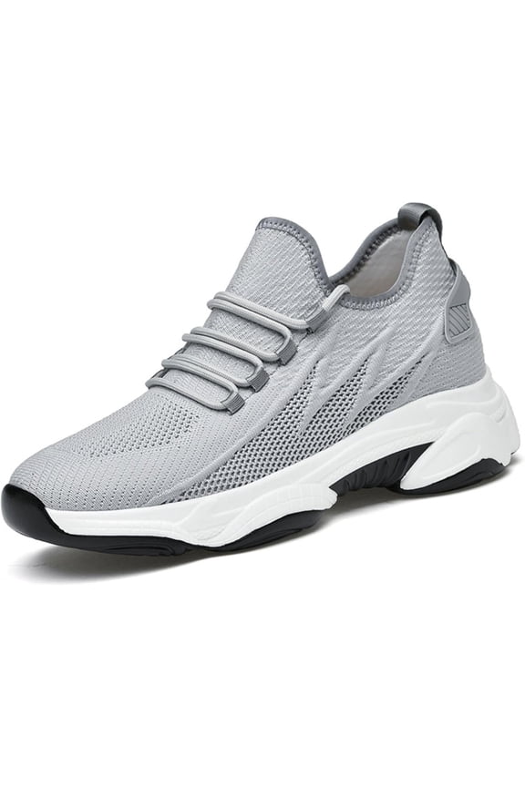 Tallure Sneakers, 4 Inch Hidden Height Increase Shoes, Lightweight Breathable Walking Sneakers with Arch Support and Non-Slip Sole