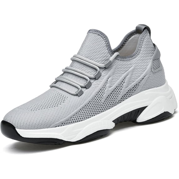Tallure Sneakers for Men & Women, 4 Inch Hidden Height Increase Shoes, Arch Support Cushioned Sole, Lightweight Breathable Non-Slip Walking Shoes