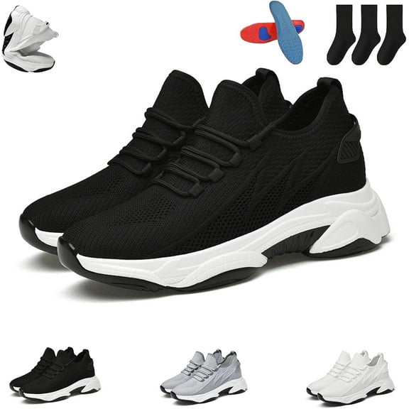 Tallure Sneakers for Women Men, Invisible Internal Height Increase-1.6/2.4/3.2/4.1 Inches
