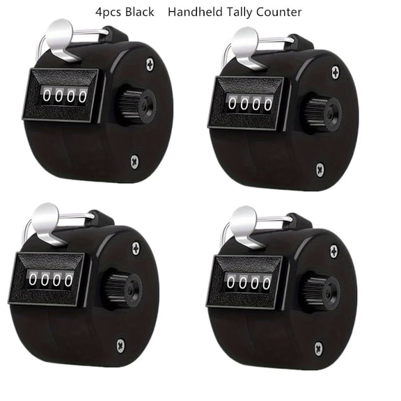 Tally Counter, 4-Digit Clicker Counter,Handheld Mechanical Counters, Hand Tally Counters Clicker Pitch Counter for Counting, Golf, Lap, Fishing ,Knitting,Coaching