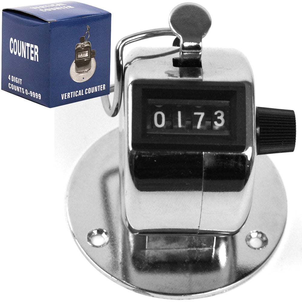 Hand-Held Mechanical Clicker Tally Counter, for Keeping Track of