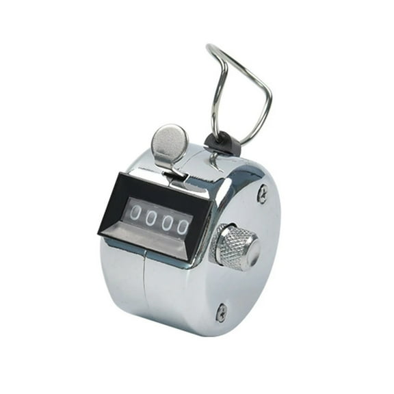Tally Counters Manual Clicker 4 Digit Number Hand Held Mechanical Lap Counter for People Counting