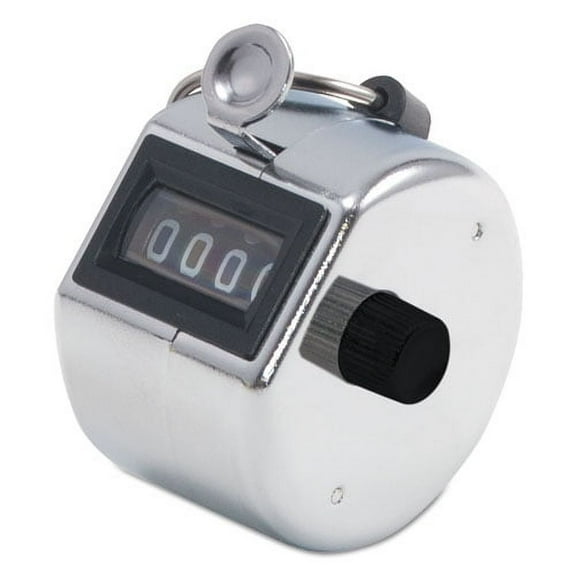 Tally I Hand Model Tally Counter, Registers 0-9999, Chrome | Bundle of 2 Each