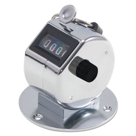 Tally Ii Desk Model Tally Counter, Registers 0-9999, Chrome | Bundle of 2 Each