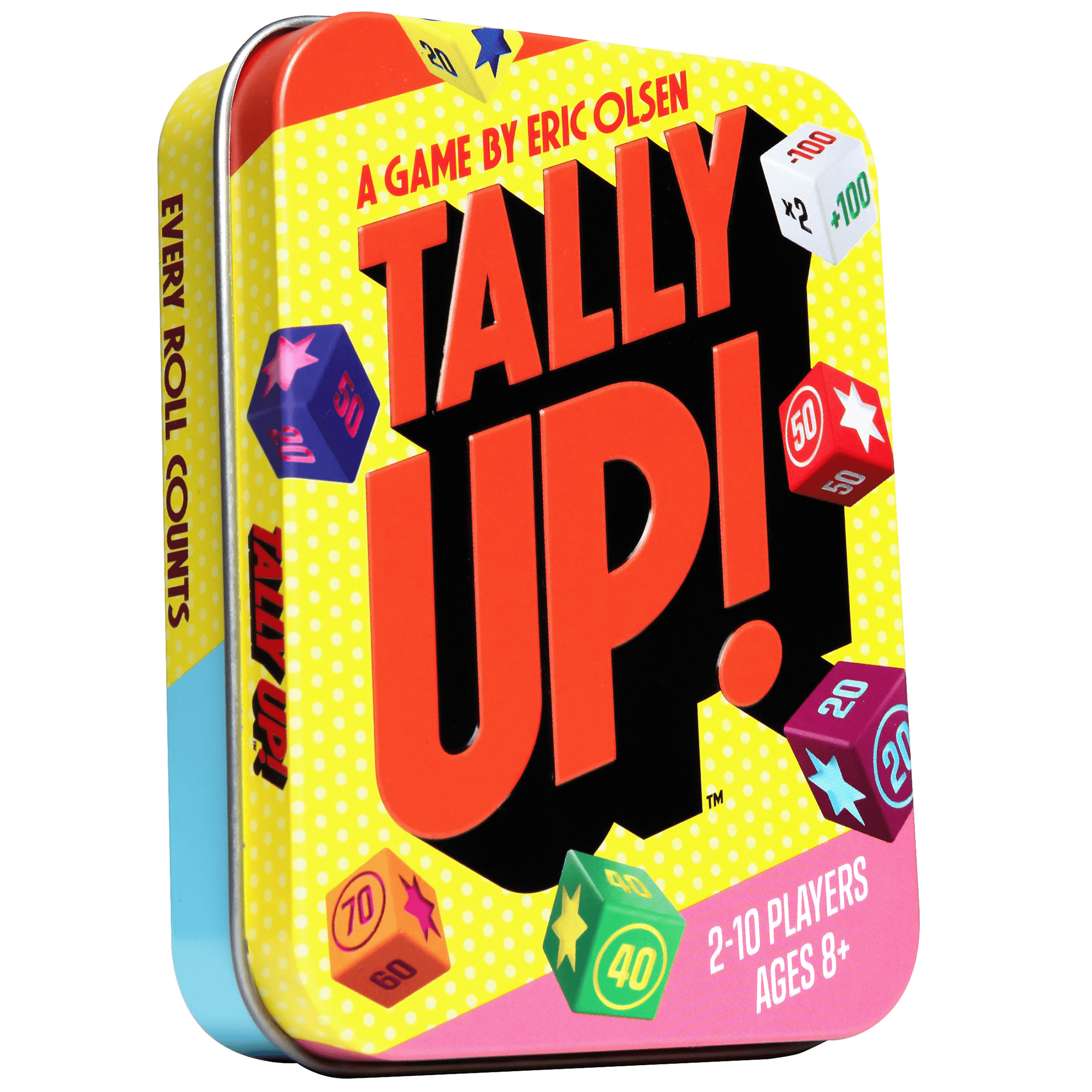 Tally Up! Fast-Paced Push Your Luck Dice Game, Family and Party Game for Kids and Adults, 2–10 Players, Ages 8+ (Walmart Exclusive)