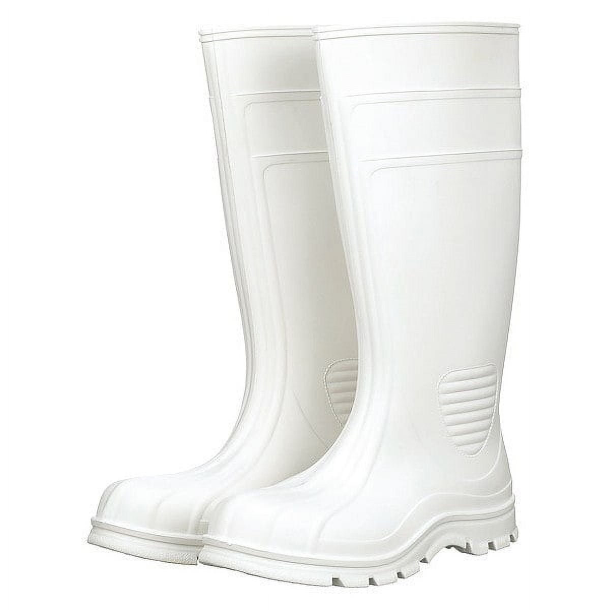 Talon Trax Rubber Boot,Men's,8,Knee,White,PR 45DZ25