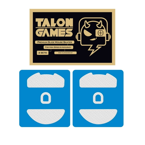 Talongames 3D Series Mouse Feet Mouse Skates for DeathAdder V4 PRO Wireless, White, New, 2-Pack