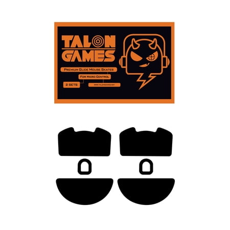 Talongames Control Type Mouse Feet for Viper V3 Pro Wireless, Black, New, 2-Pack