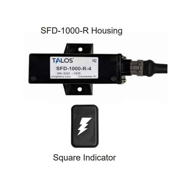 Talos Sfd1000r Black Rectangular Lightning Detector With 3ft Cable
