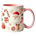thumbnail image 1 of Talqzovs Christmas Mugs , Coffee Tea and Cocoa Cup with Handle Ceramic Mugs Holiday Xmas Decor Mug Christmas Gift for Family, 1 of 7