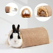 Taluosi Animal Grass Tunnel Toy Breathable Environment-friendly Bite Resistant Bunny Guinea Pig Chinchilla Ferret Hamsters Rats Tunnel Toy for Pets