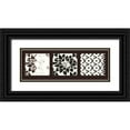 thumbnail image 1 of Talva Design  24x11 Black Ornate Wood Framed with Double Matting Museum Art Print Titled - Nature I, 1 of 4