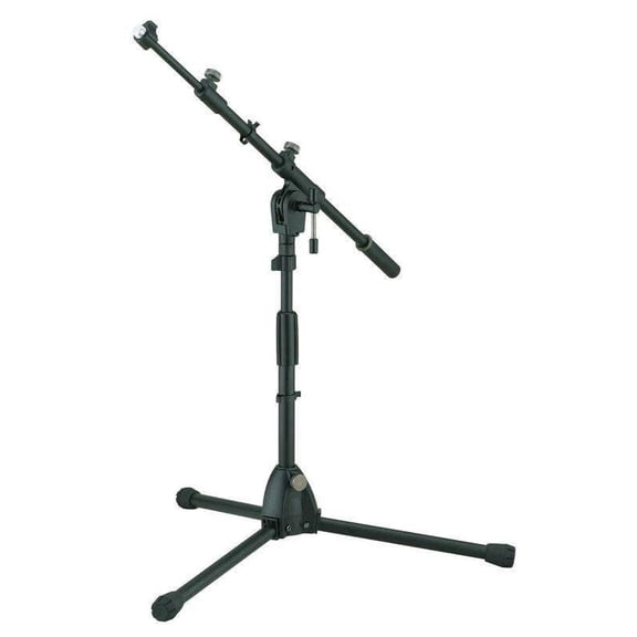 Tama MS456LBK Tripod Low-Profile Telescoping Boom Stand, Height 17" to 24"